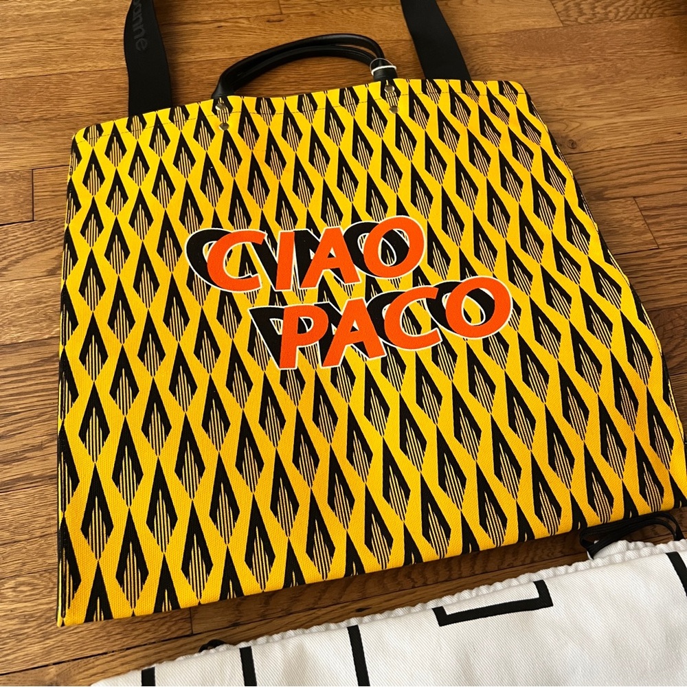 RABANNE Printed canvas tote - Picture 7 of 12
